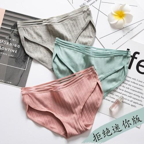 Panties Women Mid Waist Sexy Underpants Womens Cotton Panties Seamless Briefs Girls' Comfort Lingerie Pants Female Underwear