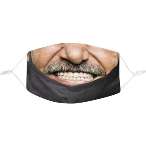 Funny Expression Mask For Face Adult Reusable Cotton Cloth Mask For Men Women Mouth Mask Halloween Cosplay Masque Mascarillas