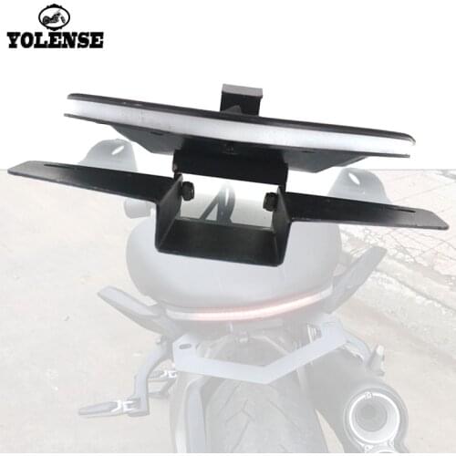 For DUCATI Monster 821 1200 2010-2018 2017 Motorcycle Rear Tail Light Brake Turn Signals Integrated LED Lights License Bracket