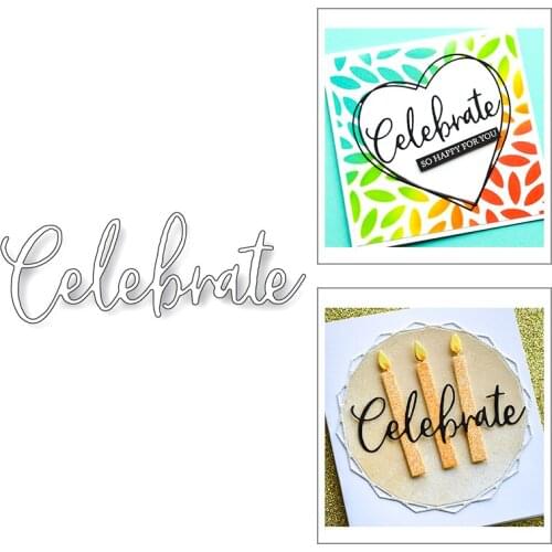 Celebrate Art Word 2020 New Metal Cutting Dies Stencil For DIY Scrapbooking Paper Decor Embossing Craft and Card Making No Stamp