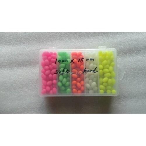 300pcs soft glow in dark fishing bead , fishing tackle, fishing equipment ,mixed colour