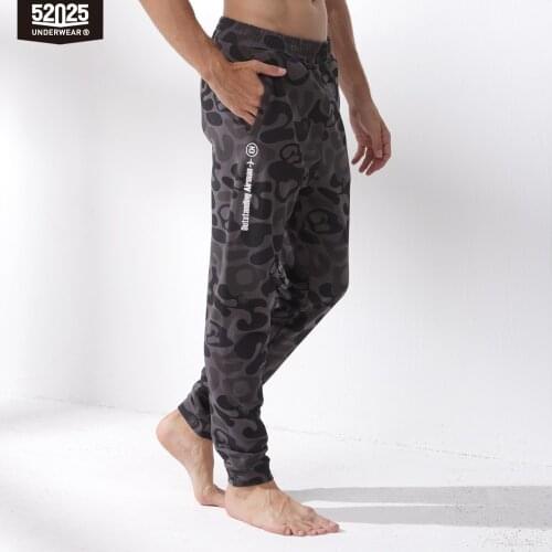 52025 Pajama Camouflage Pants Lounge Pants Home Trousers Cotton Long Sports Pants Side Pockets Men Pyjamas Camouflage Home Pants
