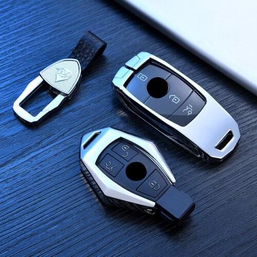Car Zinc Alloy Key Case Holder Cover For Mercedes Benz E C Class W204 W212 W176 GLC CLA GLA Car Accessories