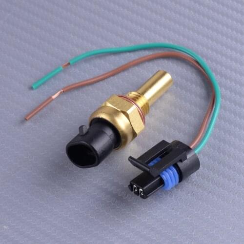 DWCX Car Front Engine Coolant Temperature Sensor with Connector Fit for Buick Cadillac GMC Daewoo Isuzu Hummer 12162193 15326388
