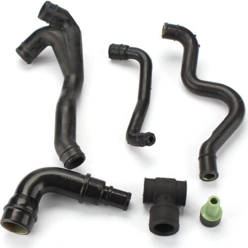 6pcs Engine Kit Crankcase Breather Hose Pipe For VW Volkswagen Golf Jetta MK4 Bora Audi A4 TT 1.8T 06A 103 213 AF