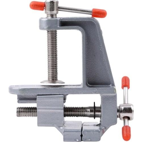 Mini Bench Vise Table Screw Vise Aluminium Alloy 30mm Table Bench Clamp Vise for DIY Craft Mold Fixed Repair Tool