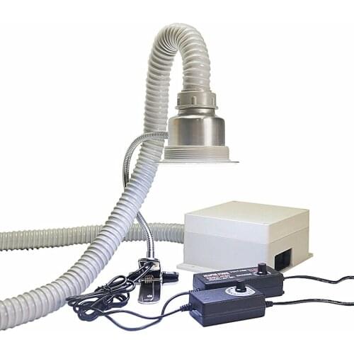 LY Desktop MINI smoke absorber instrument for cellphone repair dual-use exhaust fume and lighting 220V 110V