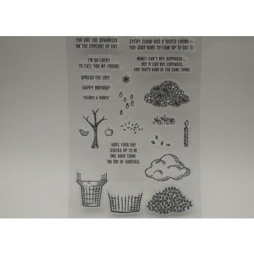 New transparent Silicone stencil for DIY Scrapbooking photo album decorative sheets