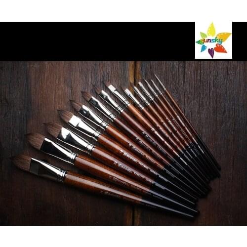 Original Spain ESCODA VERSATIL 1541 Cat tongue,acrylic watercolor brush,synthetic mink hair,short pole portable oil painting pen