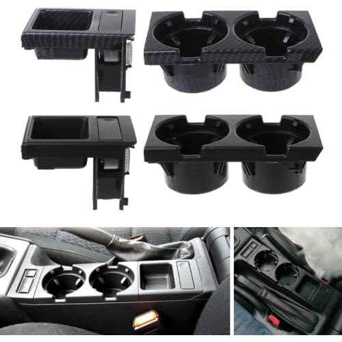 Front Center Console Drink Bottle Cup Holders Containers For BMW E46 3Series E7CA