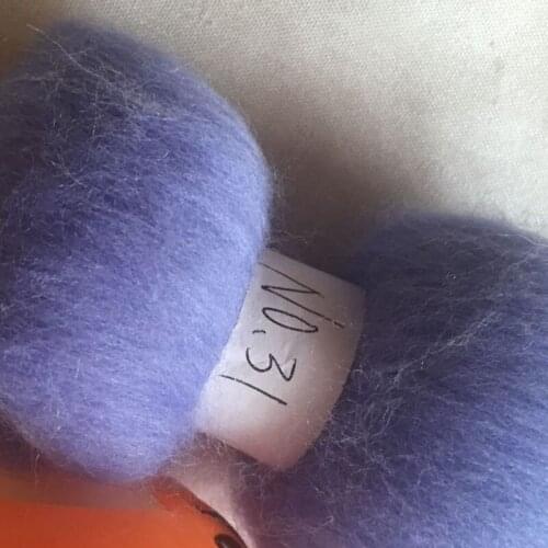 WFPFBEC 70s Australia COMBED 100% WOOL fiber merino diy wool for neddles felting 50g 100g NO.31