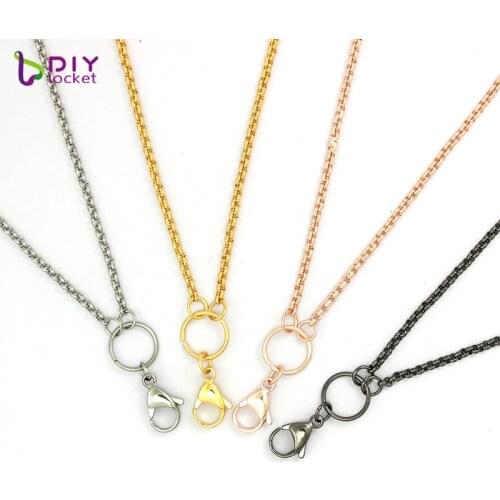 10pcs Stainless Steel Rolo Chains for Floating Locket 2.5mm width Stainless Steel Chain Necklace High quality LSCH03