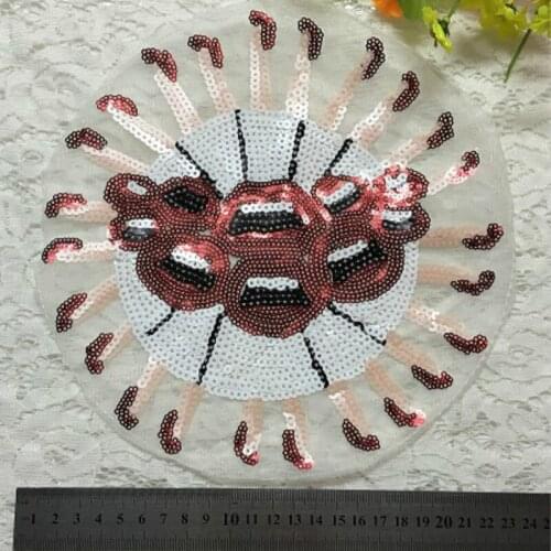 15pcs/Lot Embroidery Patches Letters Clothing Decoration Accessories Weird Stuff Sequins Diy Iron Heat Transfer Applique