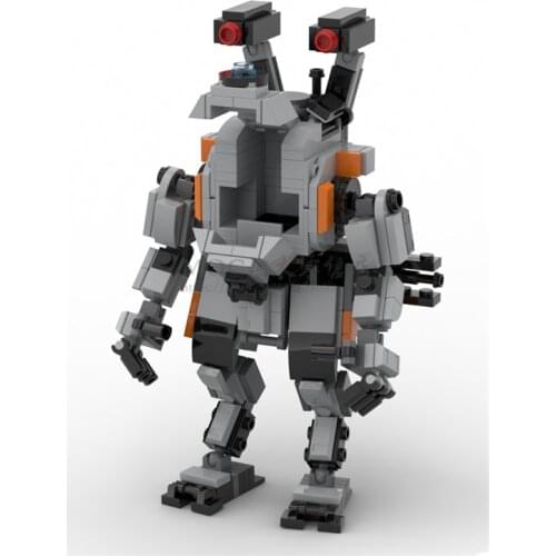 349Pcs 17cm DIY MOC Mecha Model STEM Small Particle Building Blocks Toy