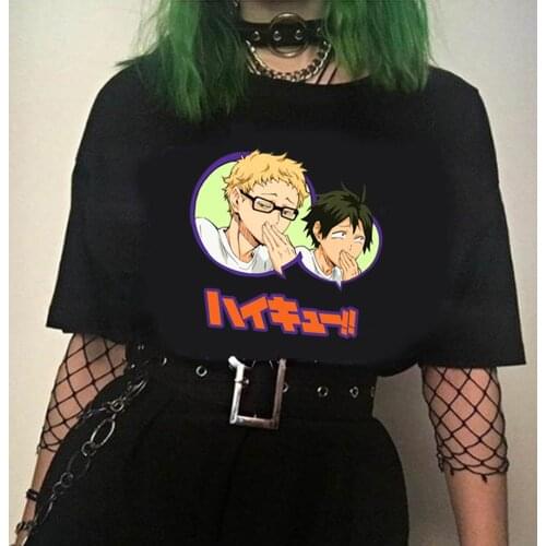 Anime Haikyuu T Shirt Men Funny Karasuno Fly High Summer Tshirt Male