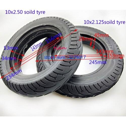 10x2.50 Tubeless Wheel Tyres Solid Tyre Inflation 10x2.125 for 8/10 inch Electric Scooter Accessory Electric Scooter Tires