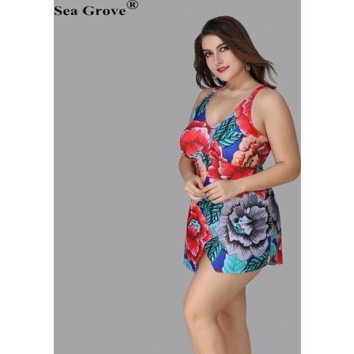 Large size swimsuits Push Up Printed sexy bikini one piece swimsuit 3XL/4XL/5XL swimwear women