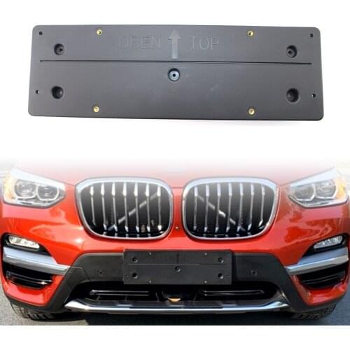 Car Front License Plate Base Bracket Holder 51119477666 for BMW X3 G08 2018 2019 2020