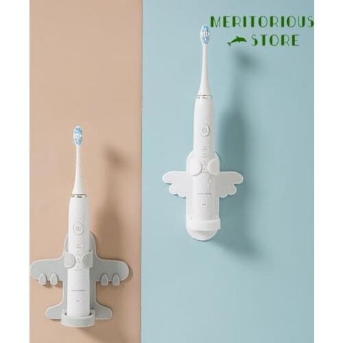 Electric Toothbrush Holder Wall Mount Stand Bathroom Home Toothpaste Squeezers Tooth Traceless Stand Rack Toothbrush Organizer
