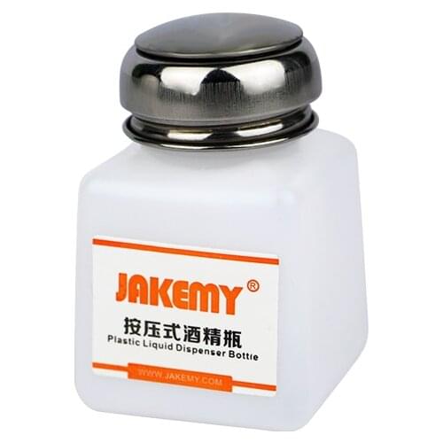 JAKEMY 120/180ML Plastic Liquid Dispenser Bottle Empty Alcohol Press Bottle Container Glue Residue Remover Clean Tools
