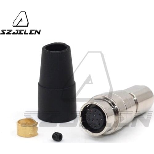 Hirose Connector Plug 12-pin plug (female) HR10A-10J-12s, Camera power cord cable plug 12 pin