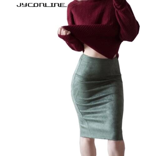 Jyconline Slit Pencil Skirts