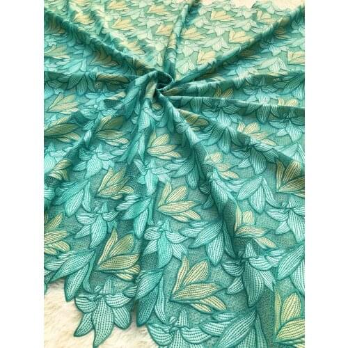 New Style Africa Lace Fabric 2021 High Quality Lace Water Soluble Embroidered Fashion Soft Lace Fabric 5 Yards