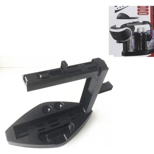 Multifunction Vertical Stand Holder Storage For PS VR Heaphone+Charger for PS4 Gamepad PS Move Controller Game+Game CD Storage