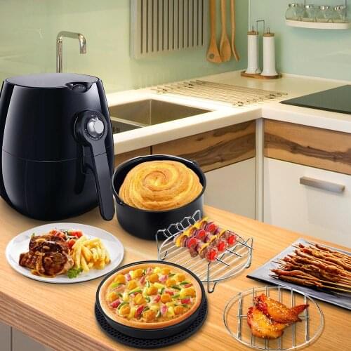 Multifunctional Air Fryer Baking Basket Automatic Power-Off Baking Pizza Pancakes Air Fryer Accessories Outdoor Camping Tools