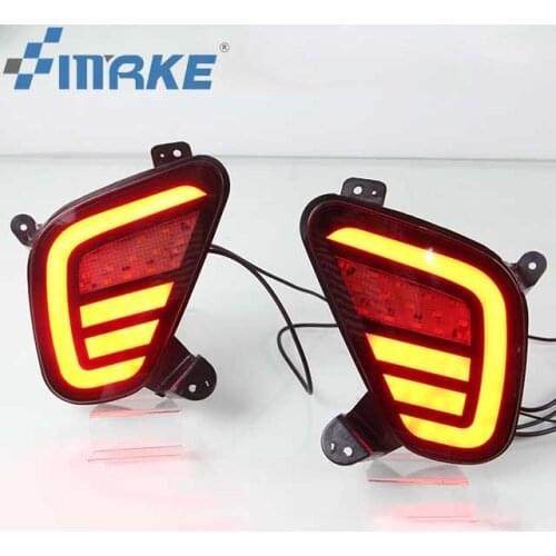 For Mitsubishi Eclipse Cross 2018 2019 Reflector Rear Bumper Light Multi-functions Rear Tail Light LED Auto Brake Light