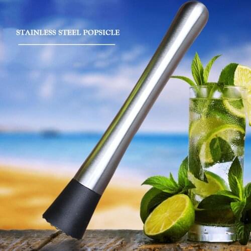 Stainless Steel Wine Mixing Stick Cocktail Shaker Ice Crusher Hammer Barware Tool Bar Utensils Wine Drink Muddler