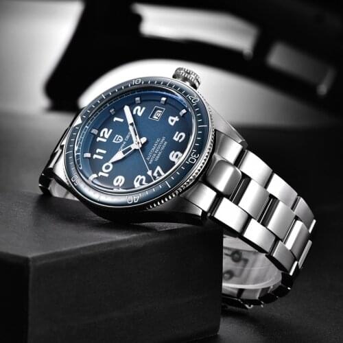 2021 PAGANI DESIGN Mens wristWatch Luxury Stainless Steel Automatic Mechanical Watch Automatic Date Business Waterproof Cloc