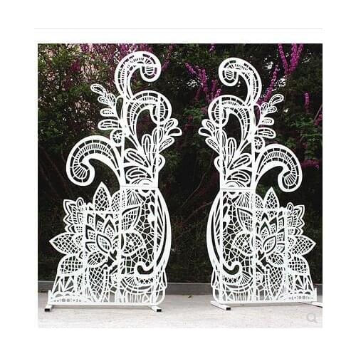 New wedding tieyi screen furnishing supplies wedding props stage stage layout background scene layout furnishing wedding