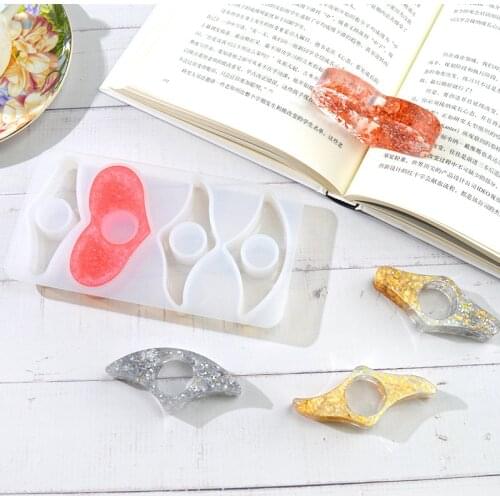 New Diy Crystal Epoxy Silicone Mould Bookmark Folder Tree Ring Buckle Piano Score Folder Book Jewelry Ornament Mirror Mold