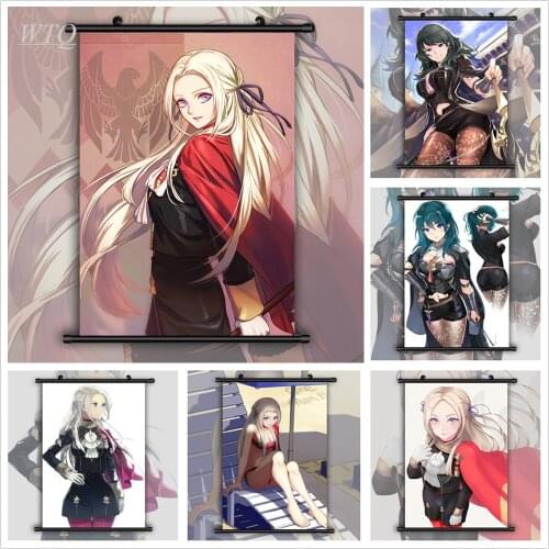 Fire Emblem Three Houses Ashe Byleth Edelgard Anime Posters Canvas Painting Wall Decor Poster Wall Art Picture Home Decor