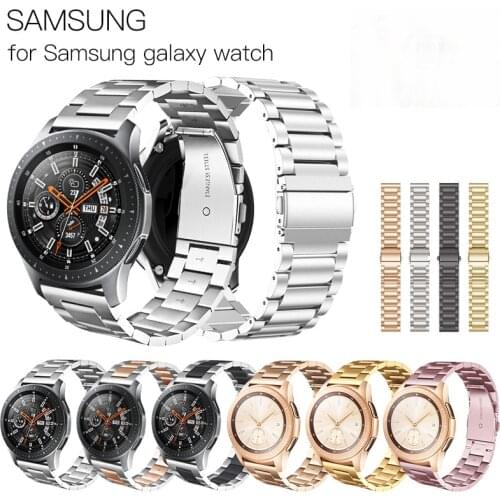 18mm 20mm 22mm Watch Band Strap For Samsung Galaxy 3 Watch 42 46mm GEAR S3 Active2 Classic quick release Stainless Steel