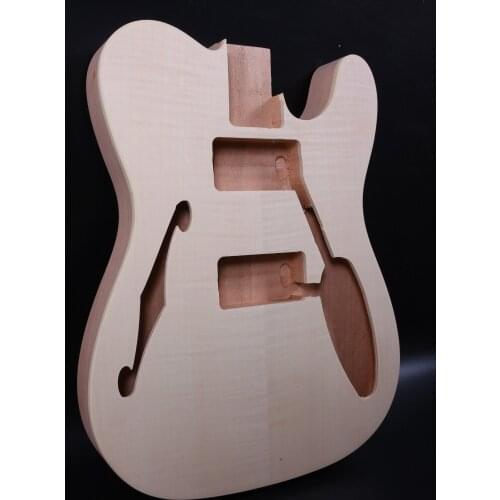 Fit Diy Unfinished Electric Guitar Body bass wood or also have mahogany made maple top