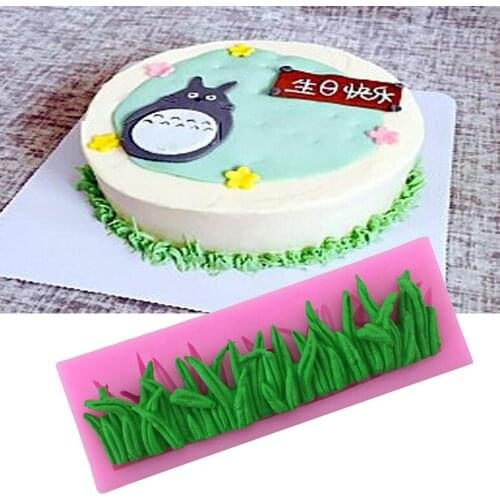 Grass Silicone Cake Mold Cake Decorating Moulds Tools Soap Chocolate Decor Mold Kitchen Baking Mold