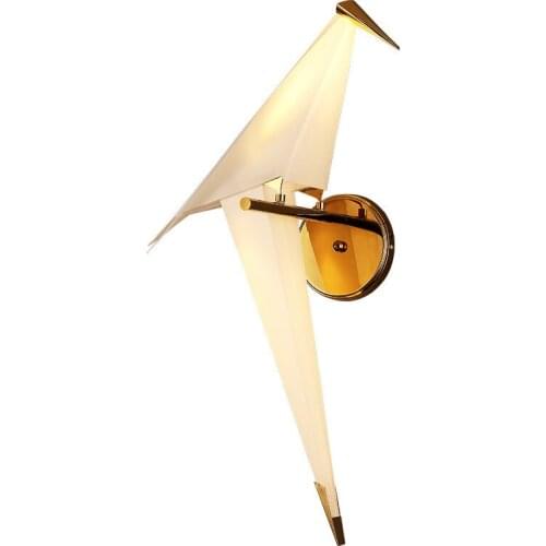 Modern bedside wall light Little Bird Thousand Paper Crane Wall Lamp LED wall lighting for living room bedroom AC85-265V
