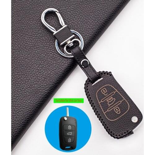 Praise style leather car key fob Case cover fob for Kia RIO K2 K5 Sportage Ceed Sorento For i20 i30 i35 iX20 iX35 Verna Solaris