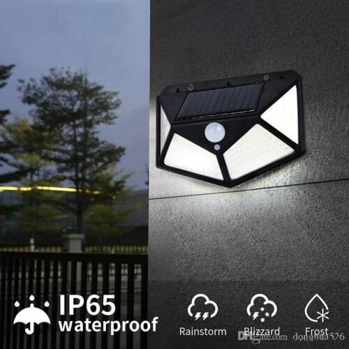 Outdoor Lighting Solar Motion Sensor Light 268 LED Bulb Solar Power Lamp Waterproof Security Street Lights for Garden Decoration