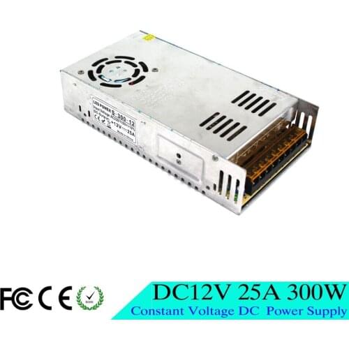 Universal DC12V 25A 300w Power Supply Led Transformers Driver AC110V 220V to dc12V SMPS Power Adapter for strip lamp Light CNC
