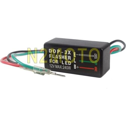 Universal Blinker Relay 3 Pin DC12V LED Halogen Turn Signal Lights Indicators Flashing Controller for Motorcycles