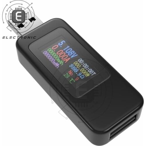 USB Current Voltage Tester Digital DC Voltmeter Meter Power Bank Charger Indicator LCD Display 4-30V