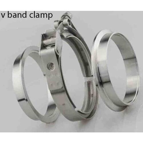 1.5/1.75/3/4/6 inch Male/Female V-Band Clamp Flange Kit V-band Turbo Exhaust Pipes Car Accessories