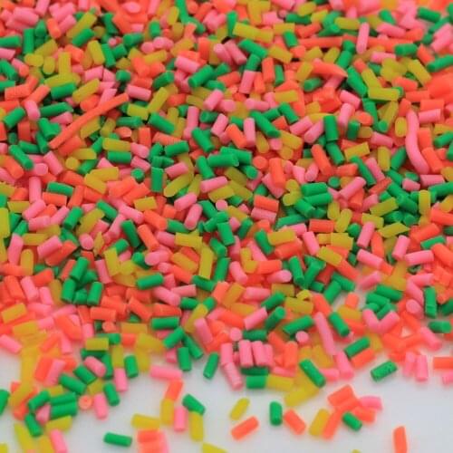 2.5MM Polymer Clay Sprinkle Colorful Candy Cake Dessert Polymer Clay DIY Sugar Simulation Food Dollhouse Miniature