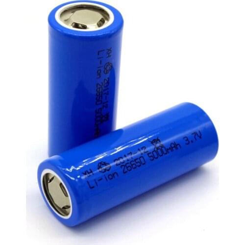 2018 new lithium 26650 5000mAh 3.7V Li-ion Rechargeable Battery