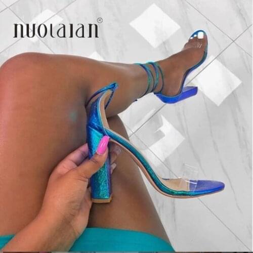 2020 Summer women sandals cross strap high heel shoes for women sexy peep toe high heels sandals party wedding shoes woman