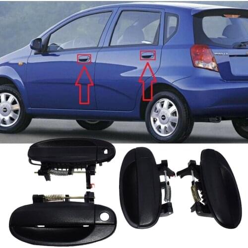 4PCS New Exterior Door Handles For Chevy CHEVROLET AVEO / DAEWOO KALOS 2003-2006 96541631, 96541632, 96583052, 96583053