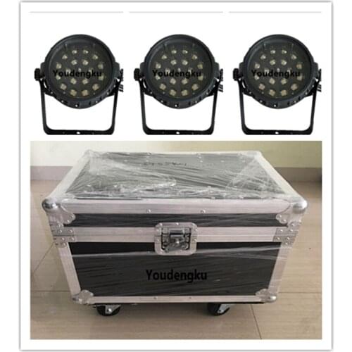 4pcs with flightcase zooming par led outdoor 18*15w rgbwa 5 in 1 zoom wash led IP65 waterproof par light